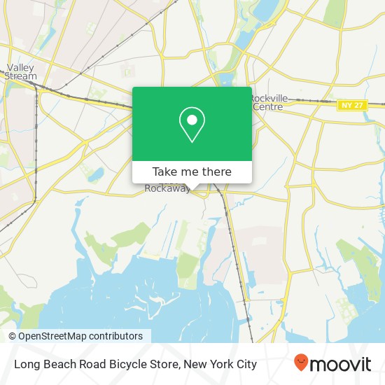 Mapa de Long Beach Road Bicycle Store