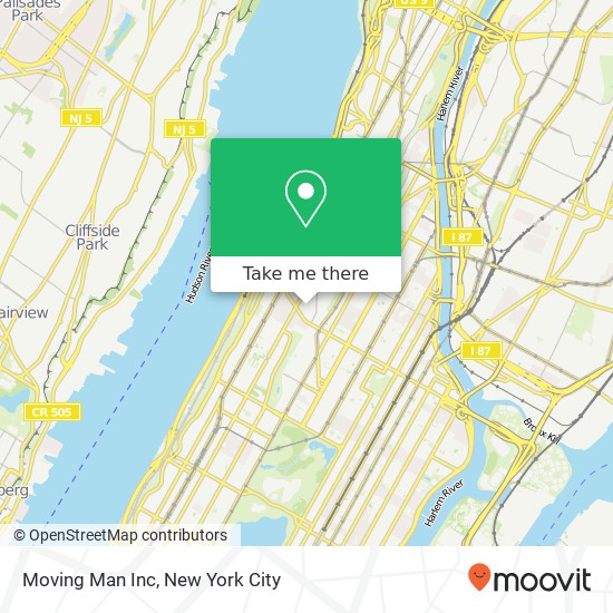 Moving Man Inc map