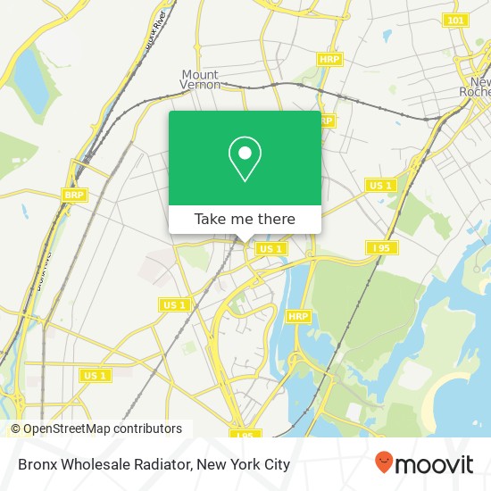 Bronx Wholesale Radiator map