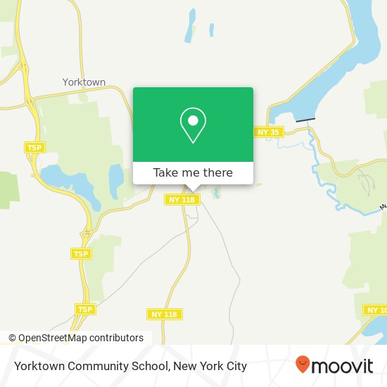 Mapa de Yorktown Community School