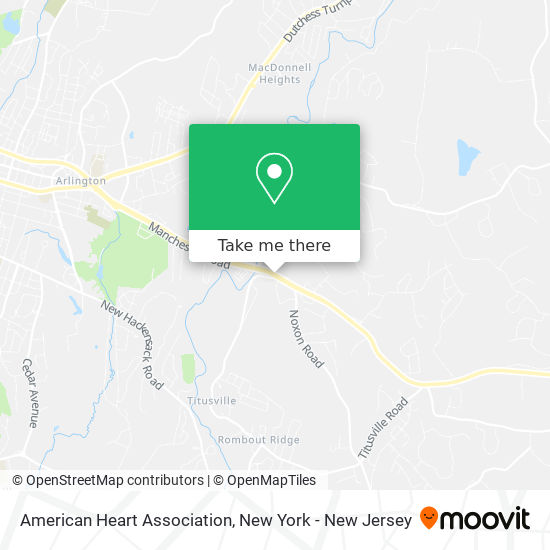 American Heart Association map