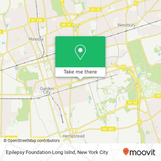 Mapa de Epilepsy Foundation-Long Islnd