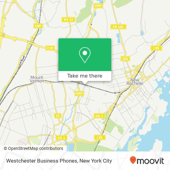 Mapa de Westchester Business Phones