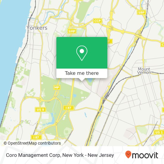 Coro Management Corp map