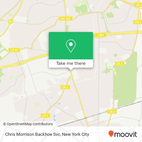 Mapa de Chris Morrison Backhoe Svc