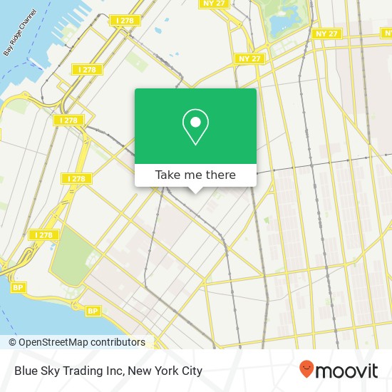 Blue Sky Trading Inc map