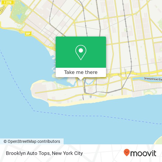 Mapa de Brooklyn Auto Tops