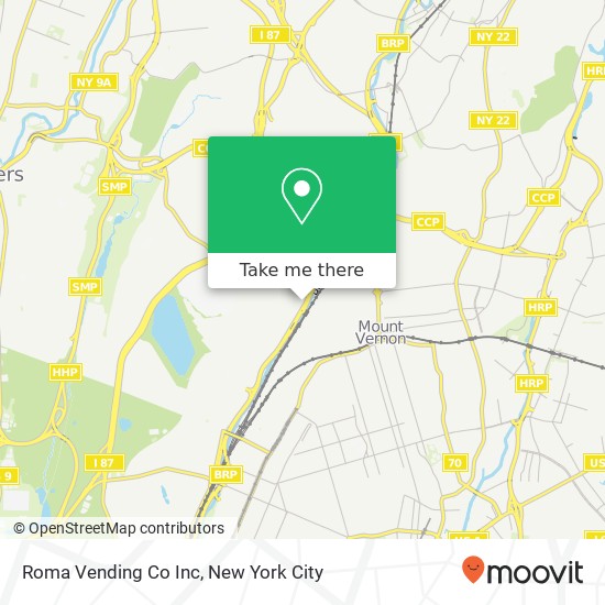 Roma Vending Co Inc map