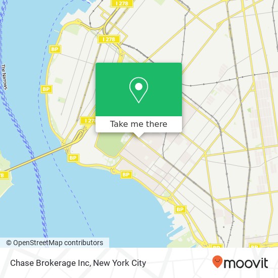 Chase Brokerage Inc map