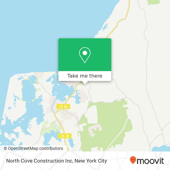 North Cove Construction Inc map