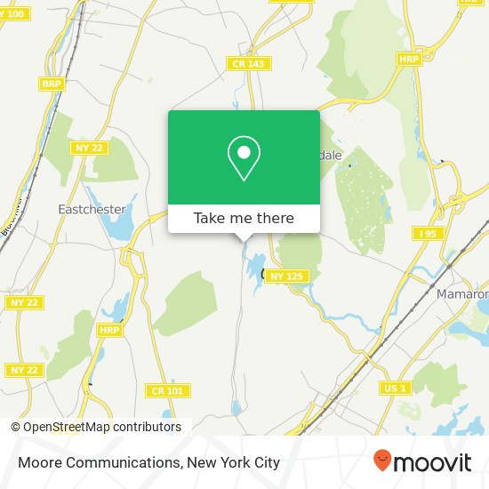 Moore Communications map