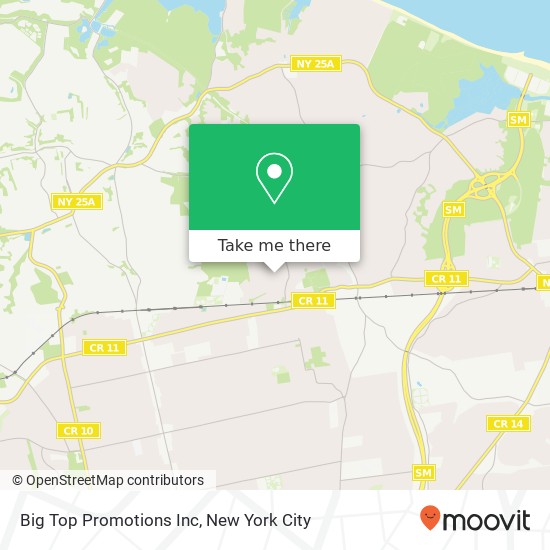 Mapa de Big Top Promotions Inc