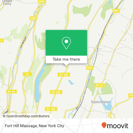 Fort Hill Massage map