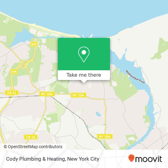 Cody Plumbing & Heating map