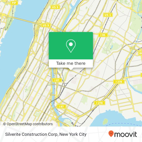 Mapa de Silverite Construction Corp