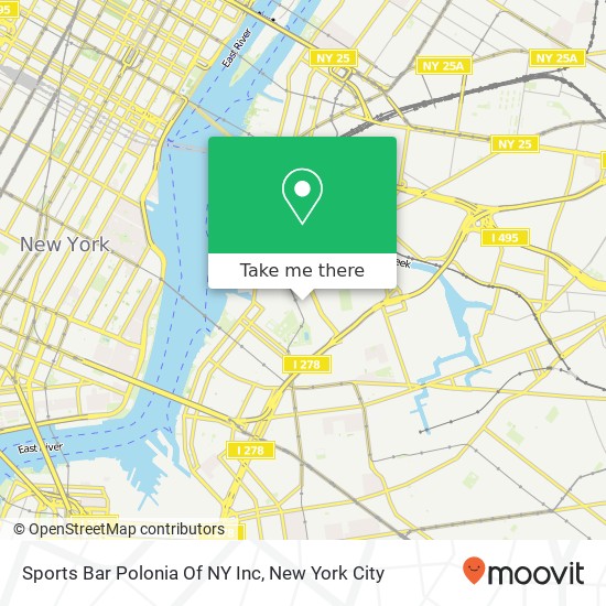 Mapa de Sports Bar Polonia Of NY Inc