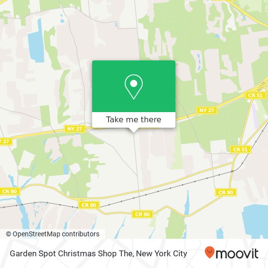 Garden Spot Christmas Shop The map