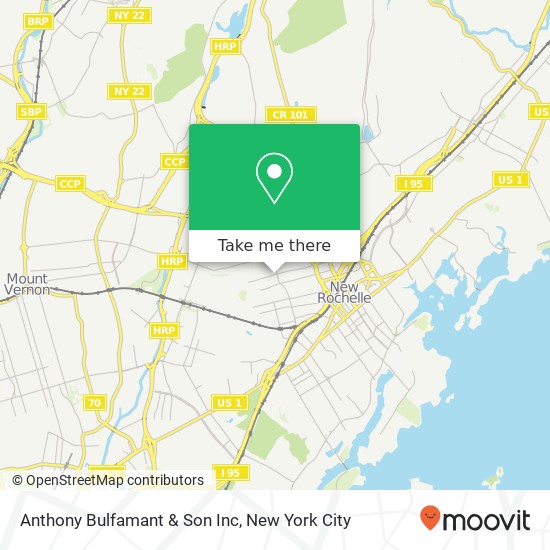 Anthony Bulfamant & Son Inc map