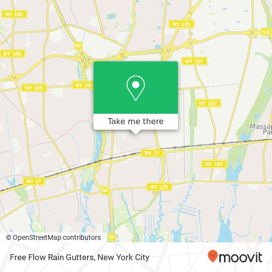 Free Flow Rain Gutters map