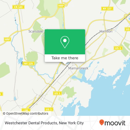 Westchester Dental Products map