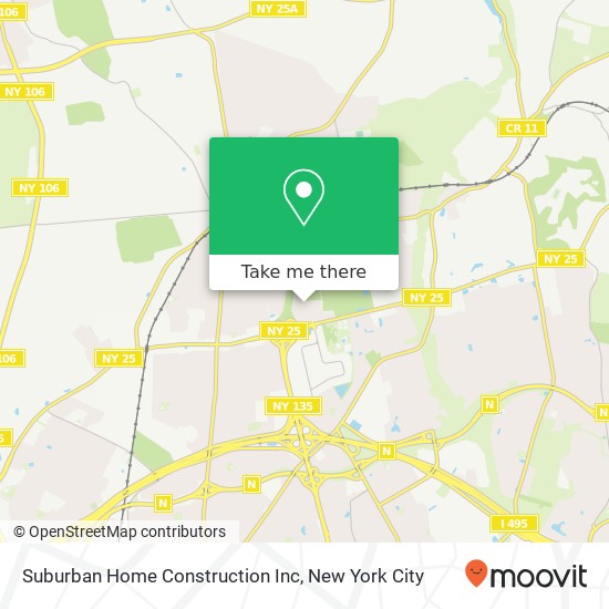 Mapa de Suburban Home Construction Inc