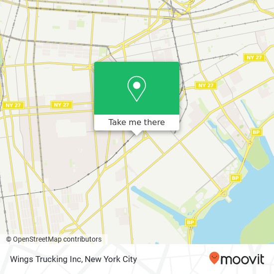 Wings Trucking Inc map