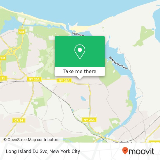 Long Island DJ Svc map