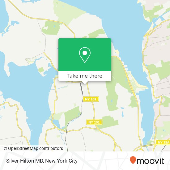 Silver Hilton MD map