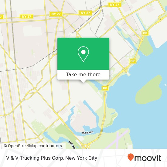 V & V Trucking Plus Corp map