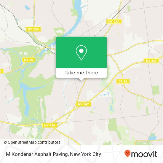 M Kondenar Asphalt Paving map