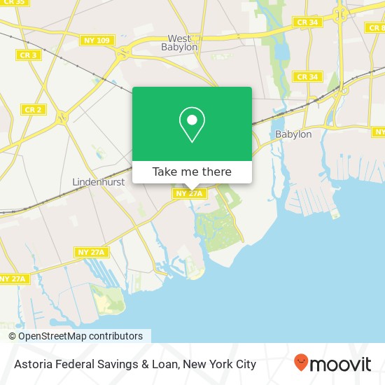 Astoria Federal Savings & Loan map