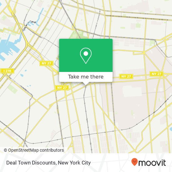 Deal Town Discounts map