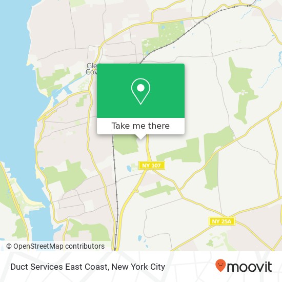 Duct Services East Coast map