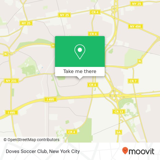 Mapa de Doves Soccer Club