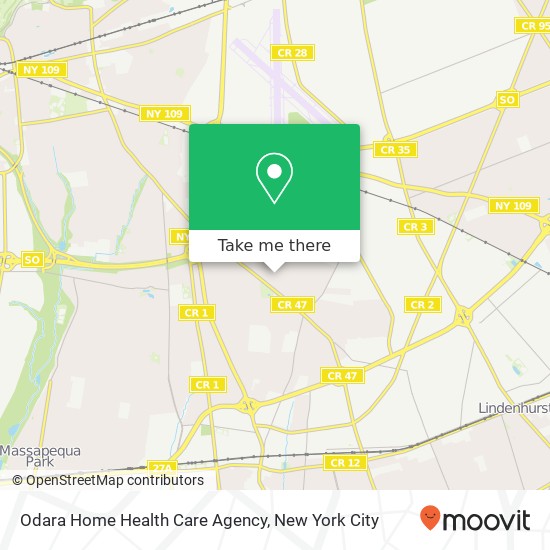 Mapa de Odara Home Health Care Agency