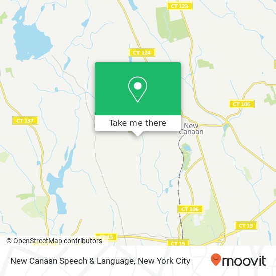 Mapa de New Canaan Speech & Language