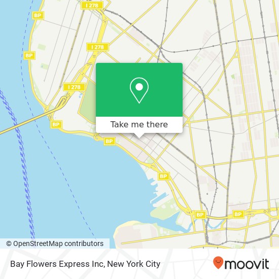 Bay Flowers Express Inc map