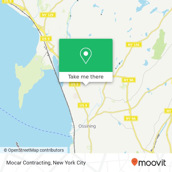 Mocar Contracting map