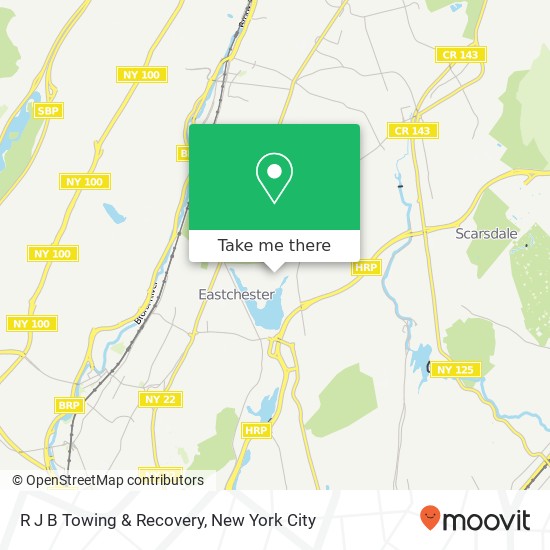 R J B Towing & Recovery map