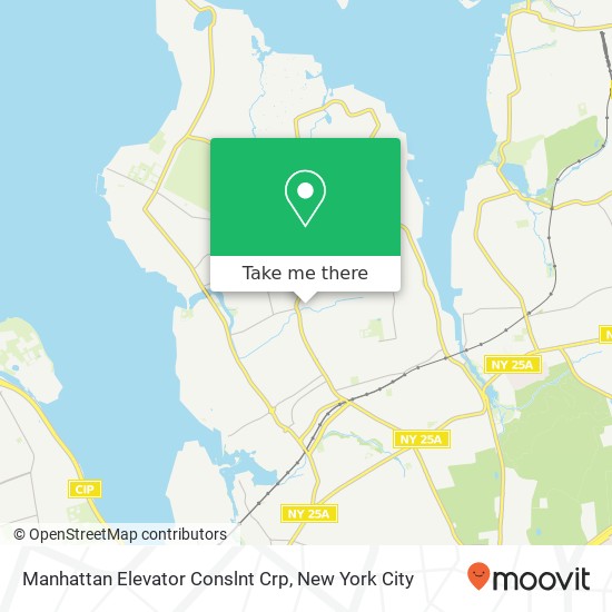 Mapa de Manhattan Elevator Conslnt Crp