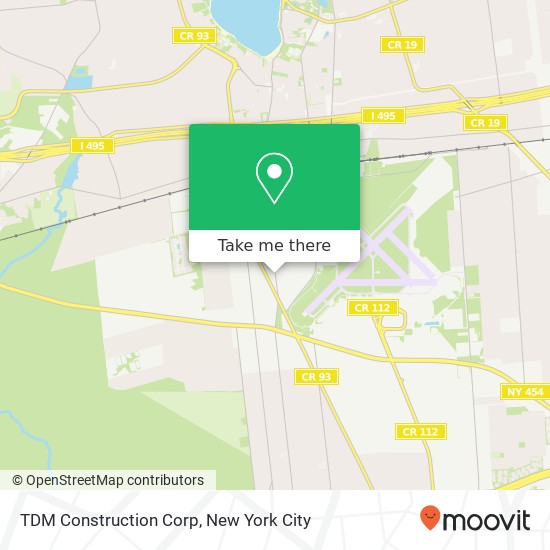 Mapa de TDM Construction Corp