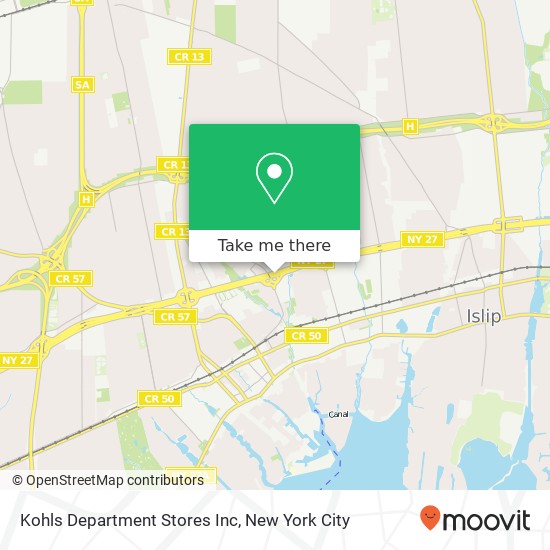 Mapa de Kohls Department Stores Inc