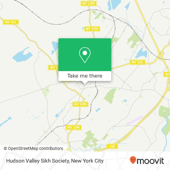 Mapa de Hudson Valley Sikh Society