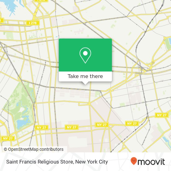 Mapa de Saint Francis Religious Store