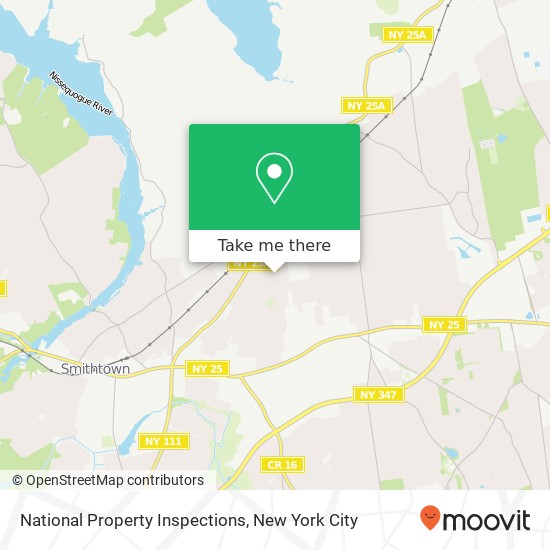 Mapa de National Property Inspections