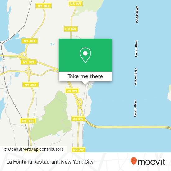 Mapa de La Fontana Restaurant