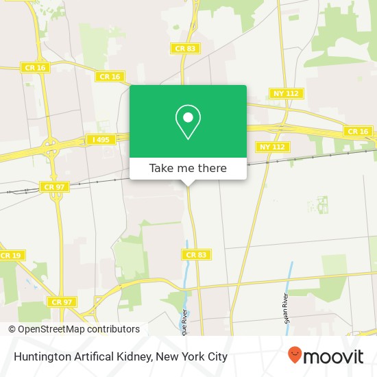 Huntington Artifical Kidney map