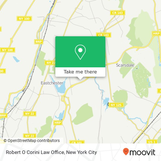 Mapa de Robert O Corini Law Office