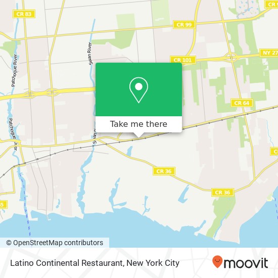 Mapa de Latino Continental Restaurant
