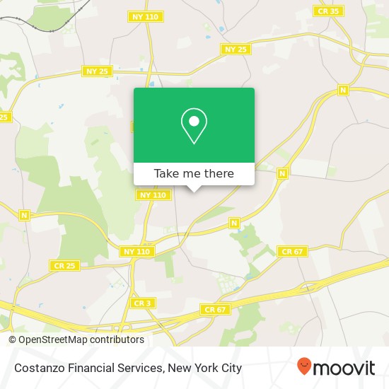 Mapa de Costanzo Financial Services